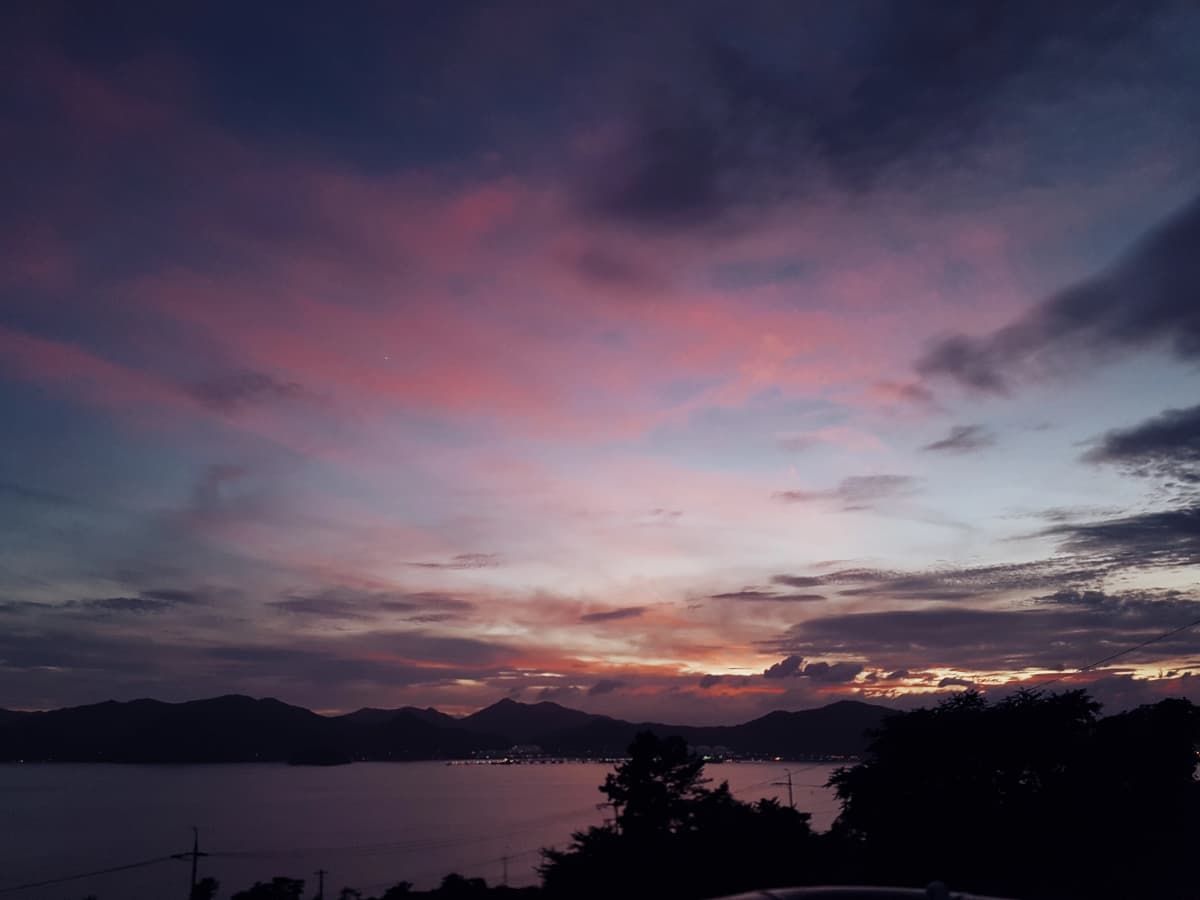 남해 바다 전경