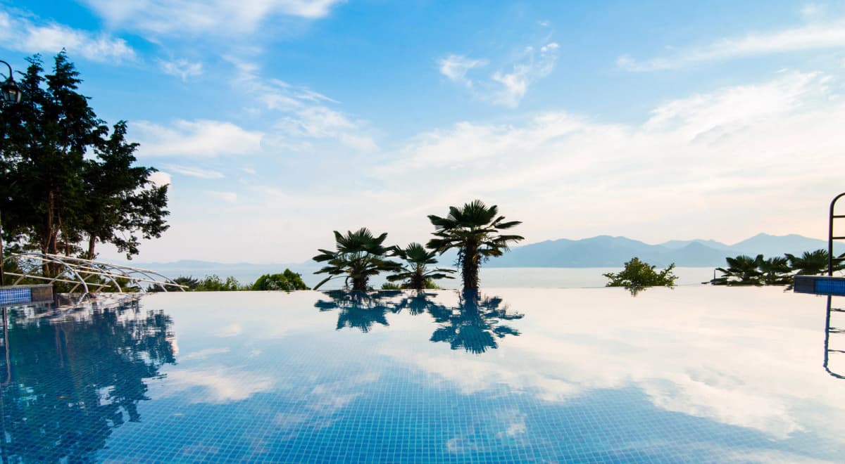 남해 바다 전경